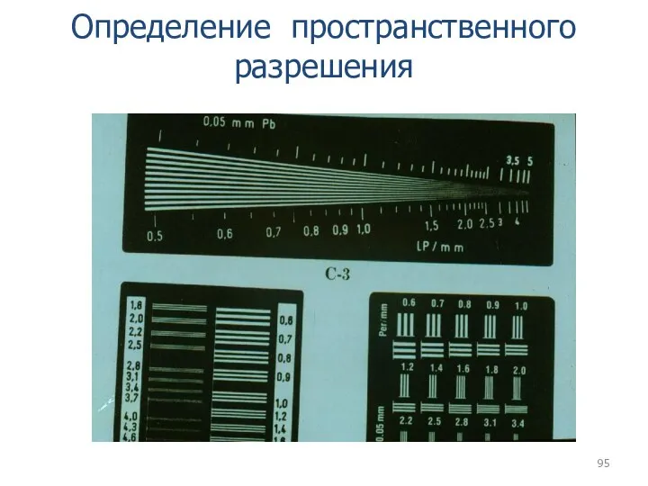 Определение пространственного разрешения