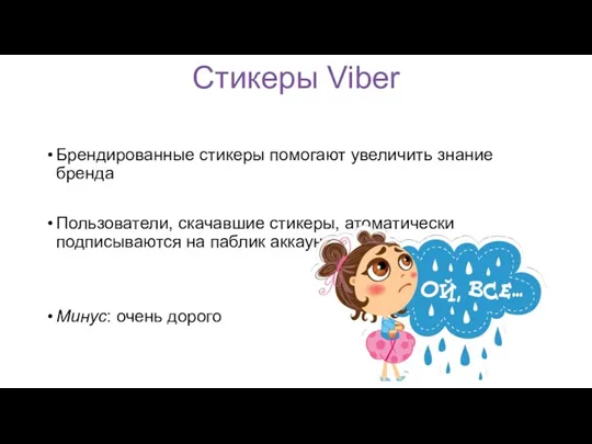 Стикеры Viber Брендированные стикеры помогают увеличить знание бренда Пользователи, скачавшие