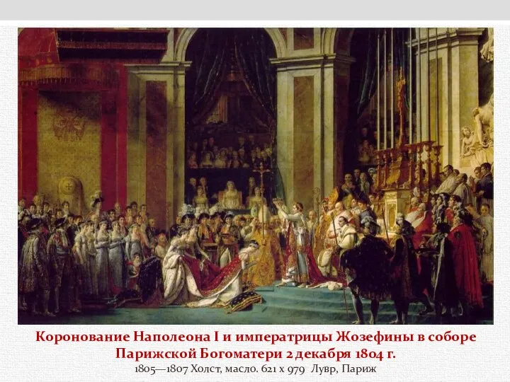 Коронование Наполеона I и императрицы Жозефины в соборе Парижской Богоматери