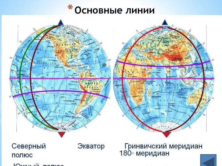 Основные линии