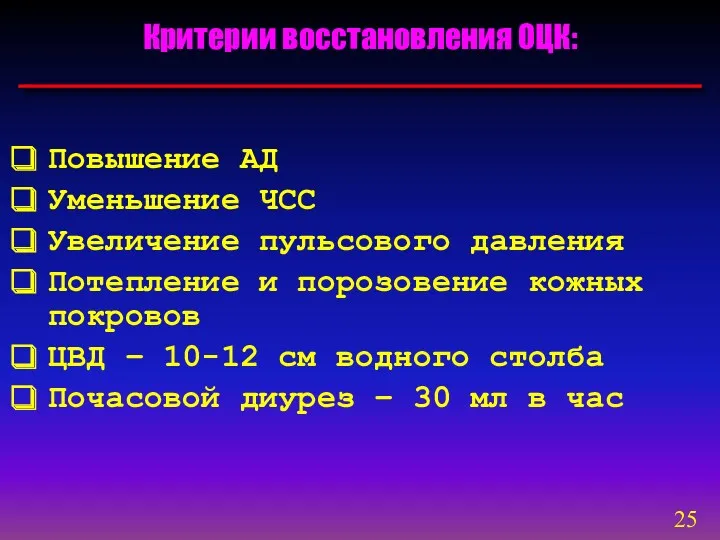 Повышение АД Уменьшение ЧСС Увеличение пульсового давления Потепление и порозовение