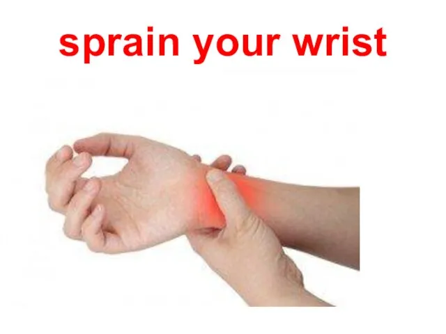 sprain your wrist