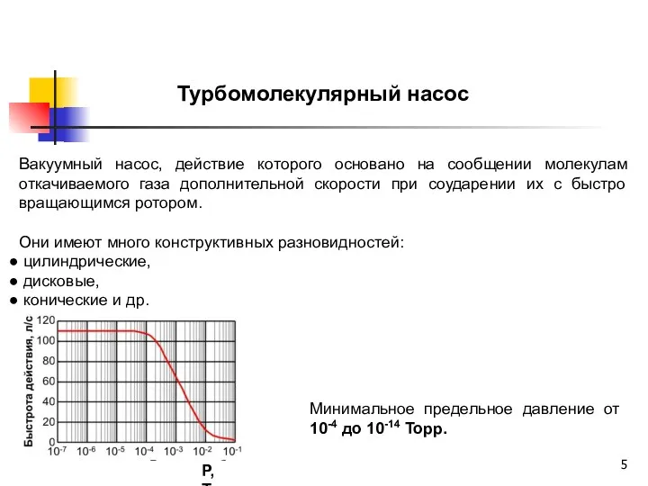 Вакуумный насос, действие которого основано на сообщении молекулам откачиваемого газа