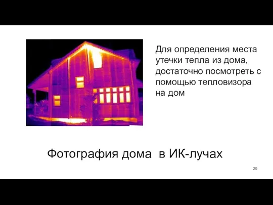 Для определения места утечки тепла из дома, достаточно посмотреть с