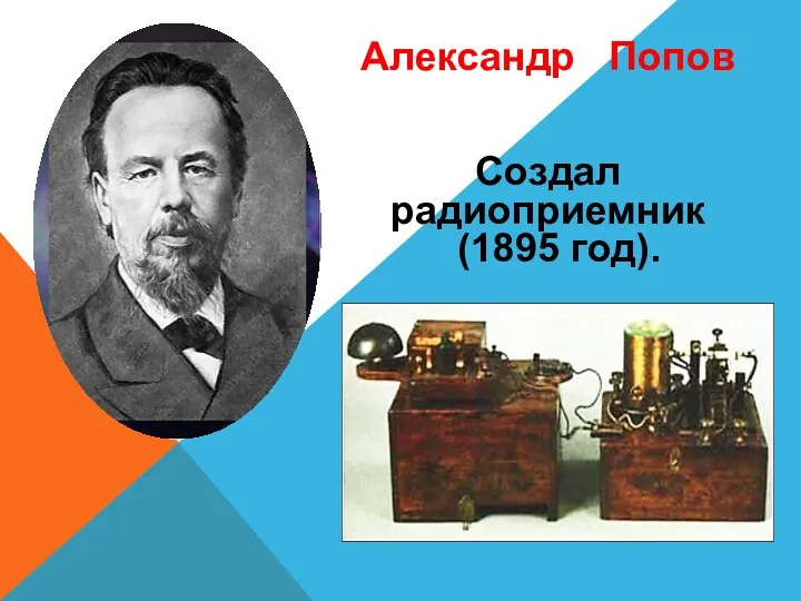 Александр Попов Создал радиоприемник (1895 год).