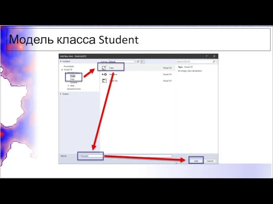 Модель класса Student