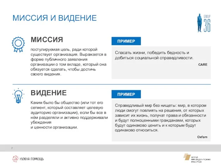 МИССИЯ И ВИДЕНИЕ Спасать жизни, победить бедность и добиться социальной