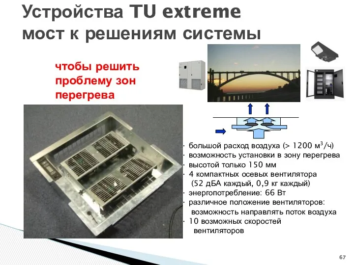 Устройства TU extreme мост к решениям системы большой расход воздуха