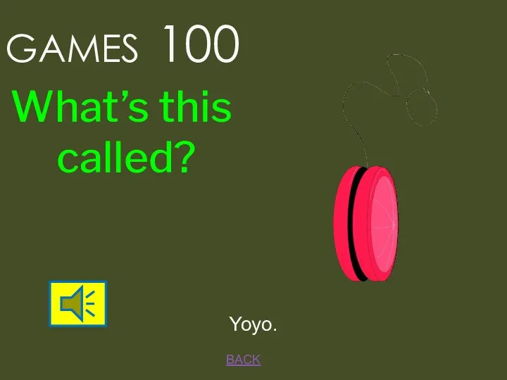 GAMES 100 BACK Yoyo. What’s this called?