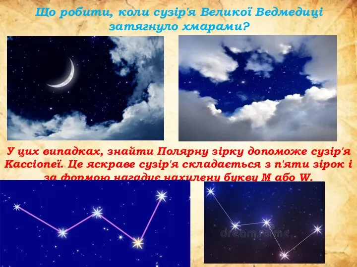 Що робити, коли сузір'я Великої Ведмедиці затягнуло хмарами? У цих