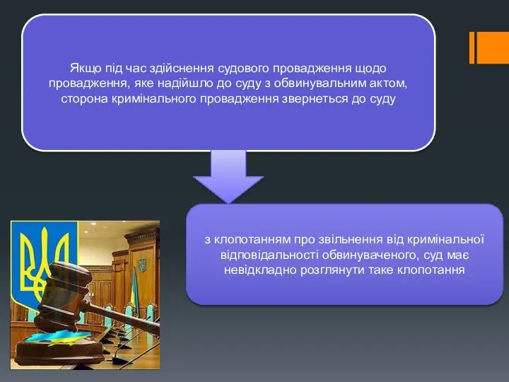 Якщо під час здійснення судового провадження щодо провадження, яке надійшло