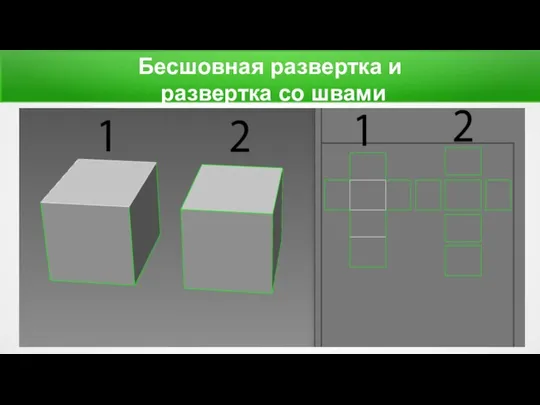 Бесшовная развертка и развертка со швами