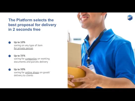 The Platform selects the best proposal for delivery in 2 seconds free Up