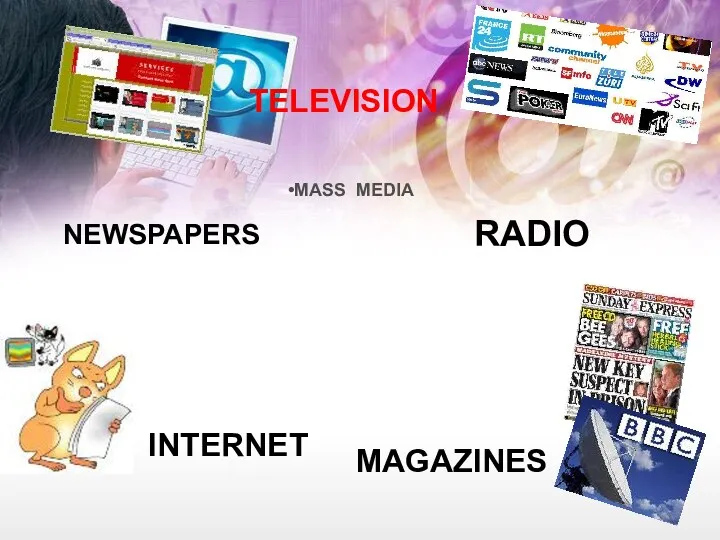 MASS MEDIA NEWSPAPERS TELEVISION INTERNET RADIO MAGAZINES