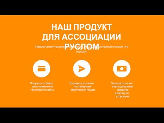 НАШ ПРОДУКТ ДЛЯ АССОЦИАЦИИ РУСЛОМ Подключение участников Ассоциации РУСЛОМ к