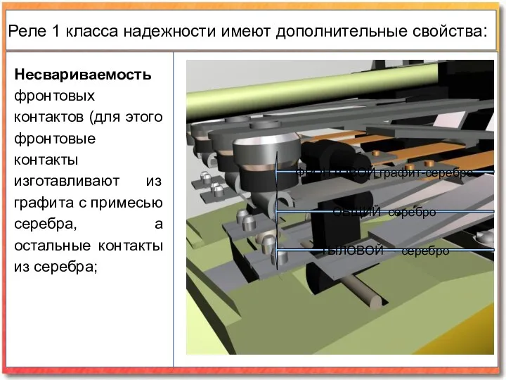 Несвариваемость фронтовых контактов (для этого фронтовые контакты изготавливают из графита