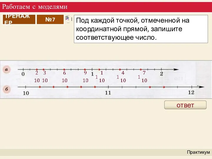 Работаем с моделями Практикум ответ