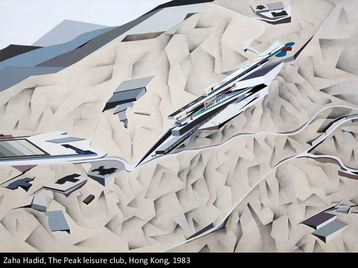 Zaha Hadid, The Peak leisure club, Hong Kong, 1983