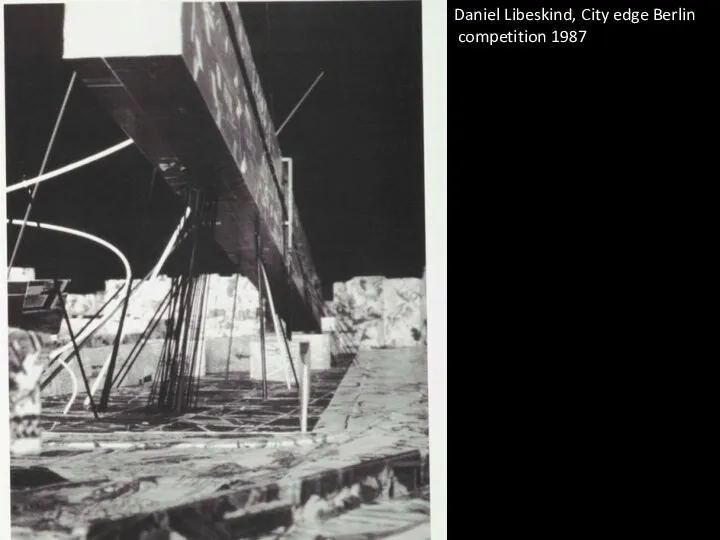 Daniel Libeskind, City edge Berlin competition 1987