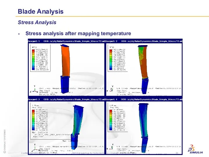 Blade Analysis Stress Analysis Stress analysis after mapping temperature