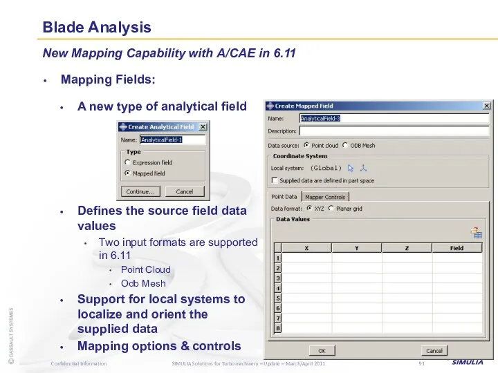 Blade Analysis Mapping Fields: New Mapping Capability with A/CAE in