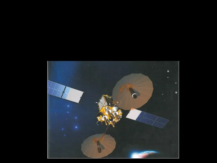 Geostationary Luch communication satellite for uninterrupted radiolink with near Earth