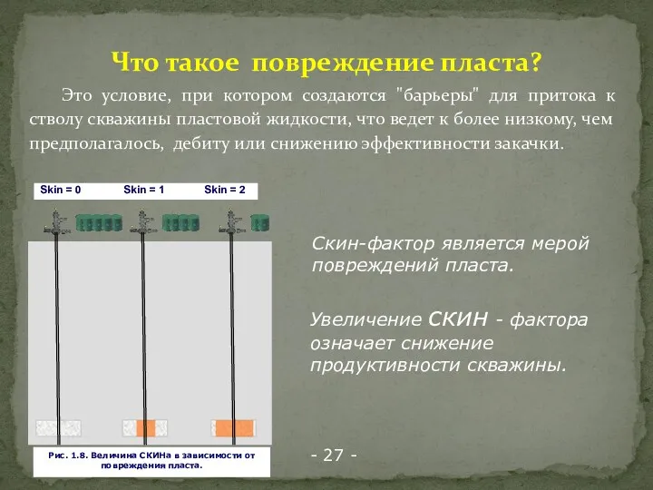 Это условие, при котором создаются "барьеры" для притока к стволу