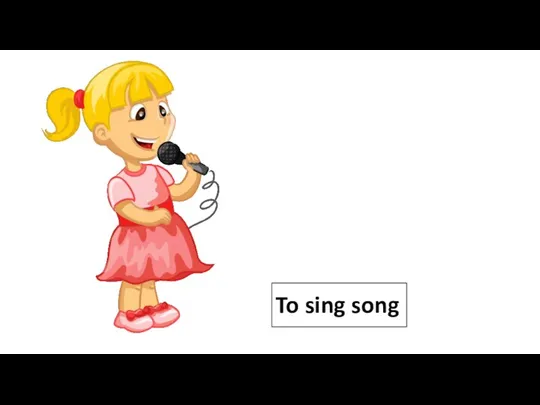 To sing song