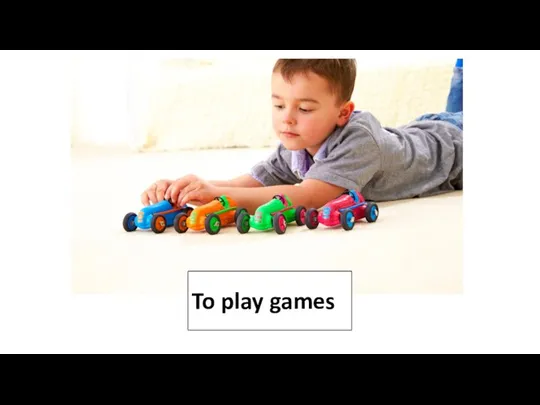 To play games