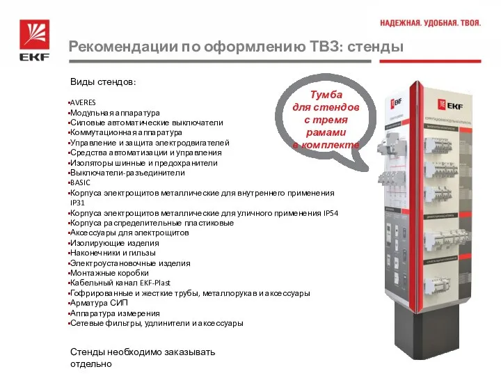 Тумба для стендов с тремя рамами в комплекте Виды стендов: