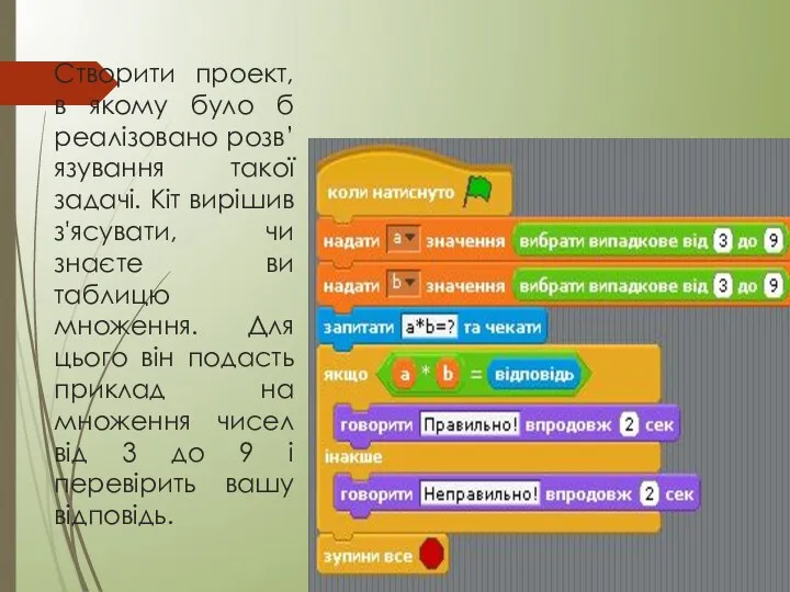 Створити проект, в якому було б реалізовано розв’язування такої задачі.