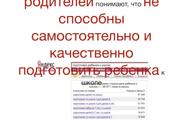 Сегодня, большинство родителей понимают, что не способны самостоятельно и качественно подготовить ребенка к школе