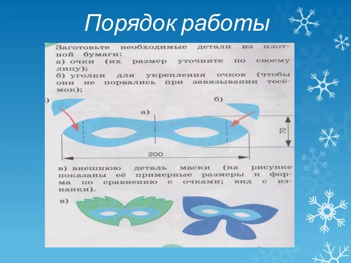 Порядок работы