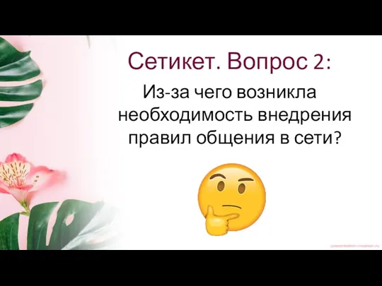 Сетикет. Вопрос 2: Из-за чего возникла необходимость внедрения правил общения в сети?