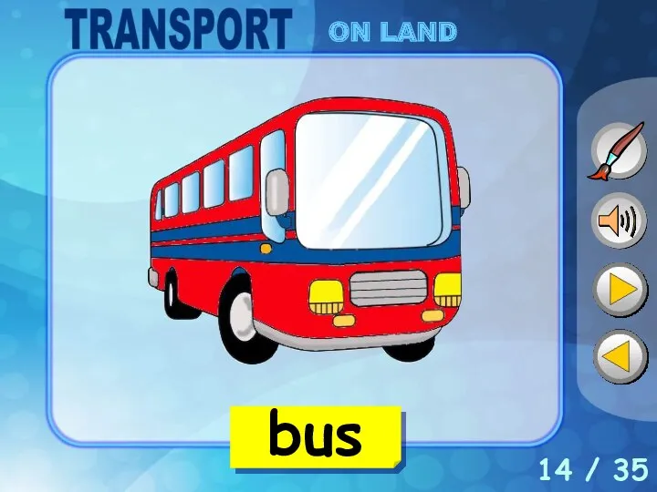 14 / 35 bus ON LAND