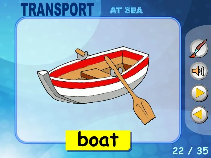 22 / 35 boat AT SEA