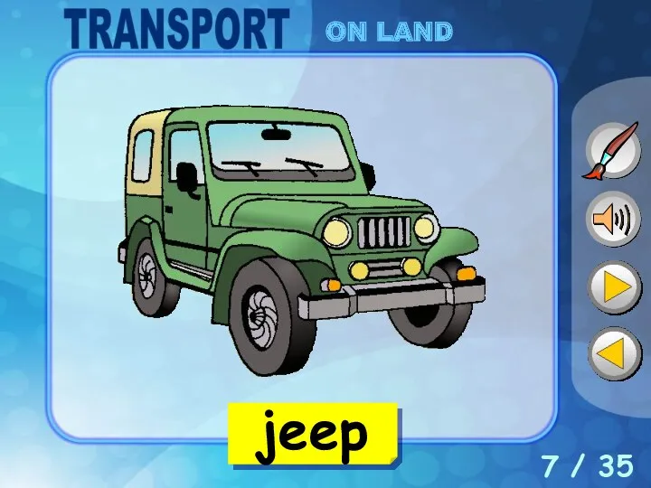 7 / 35 jeep ON LAND