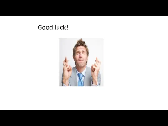 Good luck!