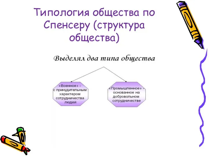Типология общества по Спенсеру (структура общества)