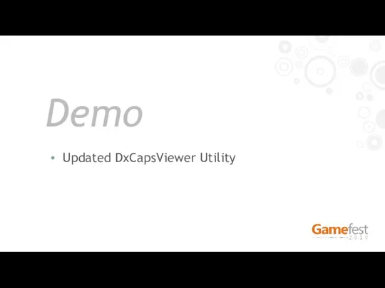 Updated DxCapsViewer Utility Demo