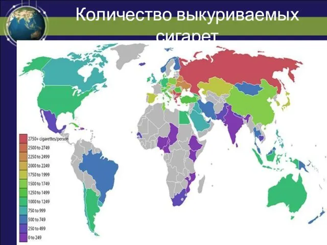 Количество выкуриваемых сигарет