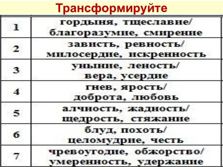 Трансформируйте