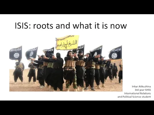 ISIS: roots and what it is now