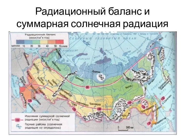 Радиационный баланс и суммарная солнечная радиация