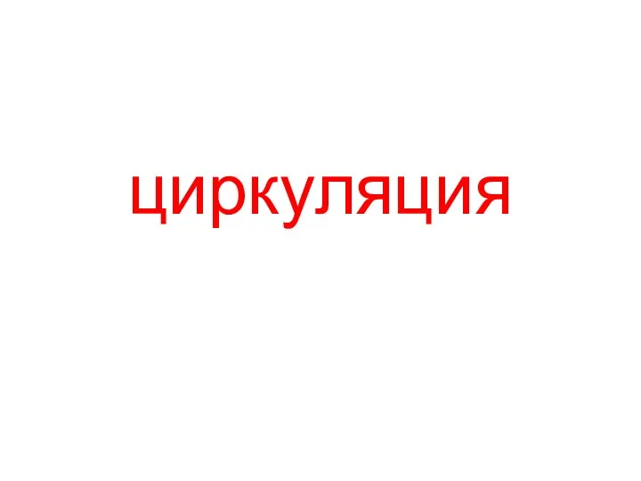 циркуляция