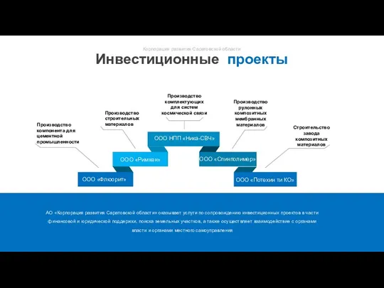 ООО «Флюорит» ООО «Римхен» ООО НПП «Ника-СВЧ» ООО «Спинполимер» ООО