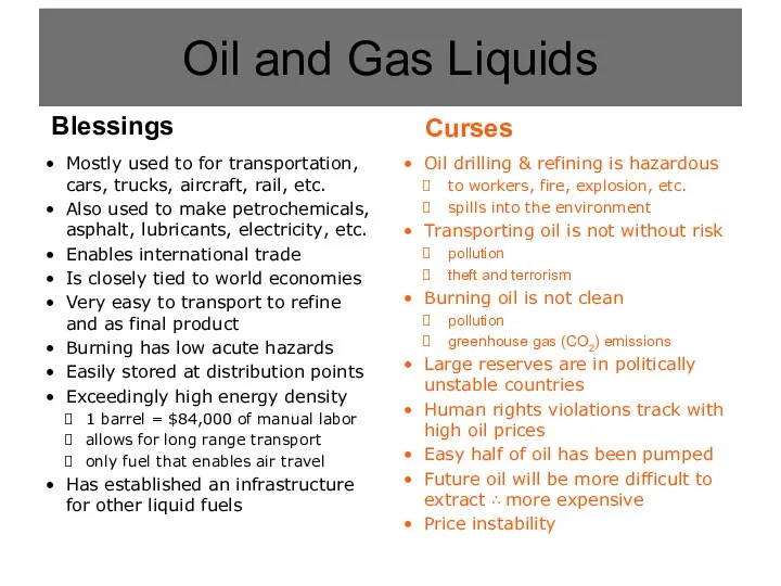 Oil drilling & refining is hazardous to workers, fire, explosion,