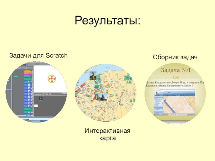 Результаты: Задачи для Scratch Интерактивная карта Сборник задач