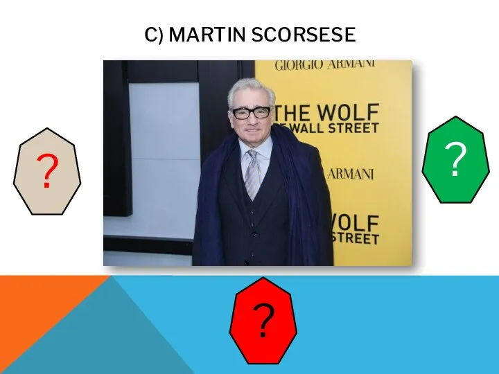 C) MARTIN SCORSESE ? ? ?