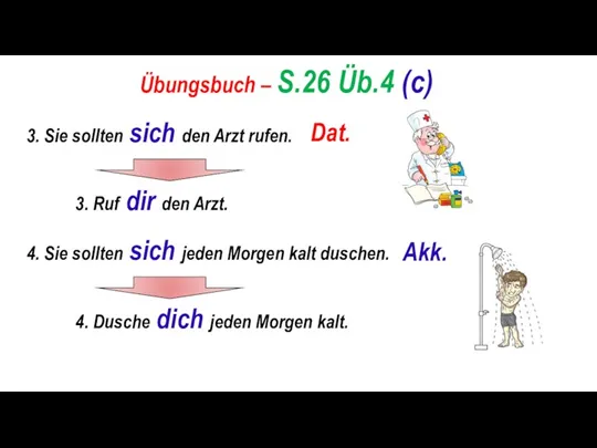 Übungsbuch – S.26 Üb.4 (c) 3. Sie sollten sich den